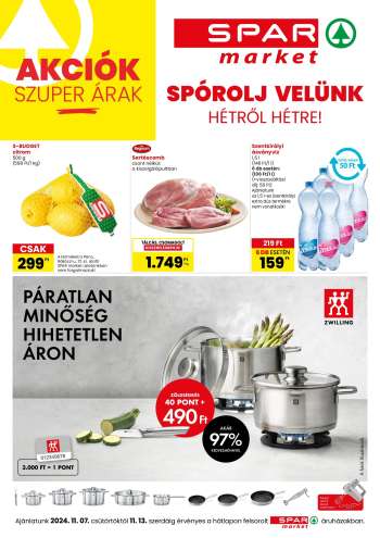 Újság SPAR market - 2024.11.07 - 2024.11.13.