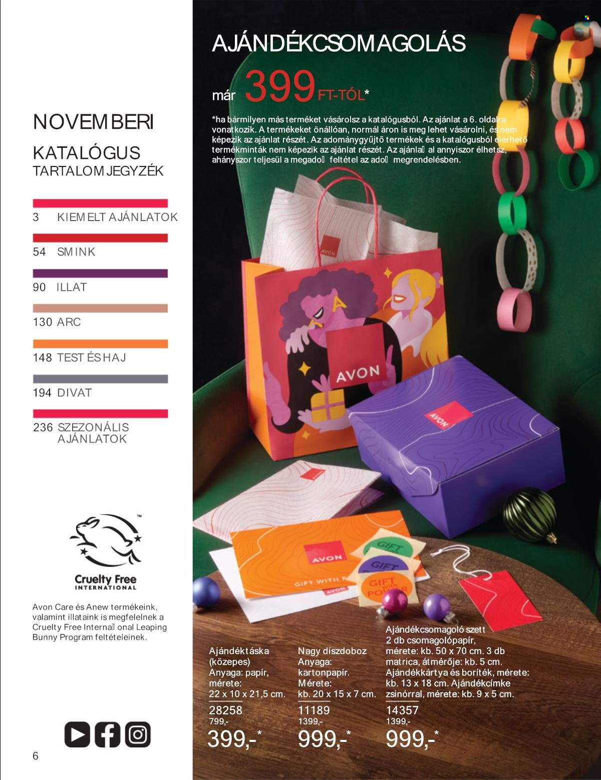 Avon akciós újságok - 2024.11.01 - 2024.11.30. Oldal 6