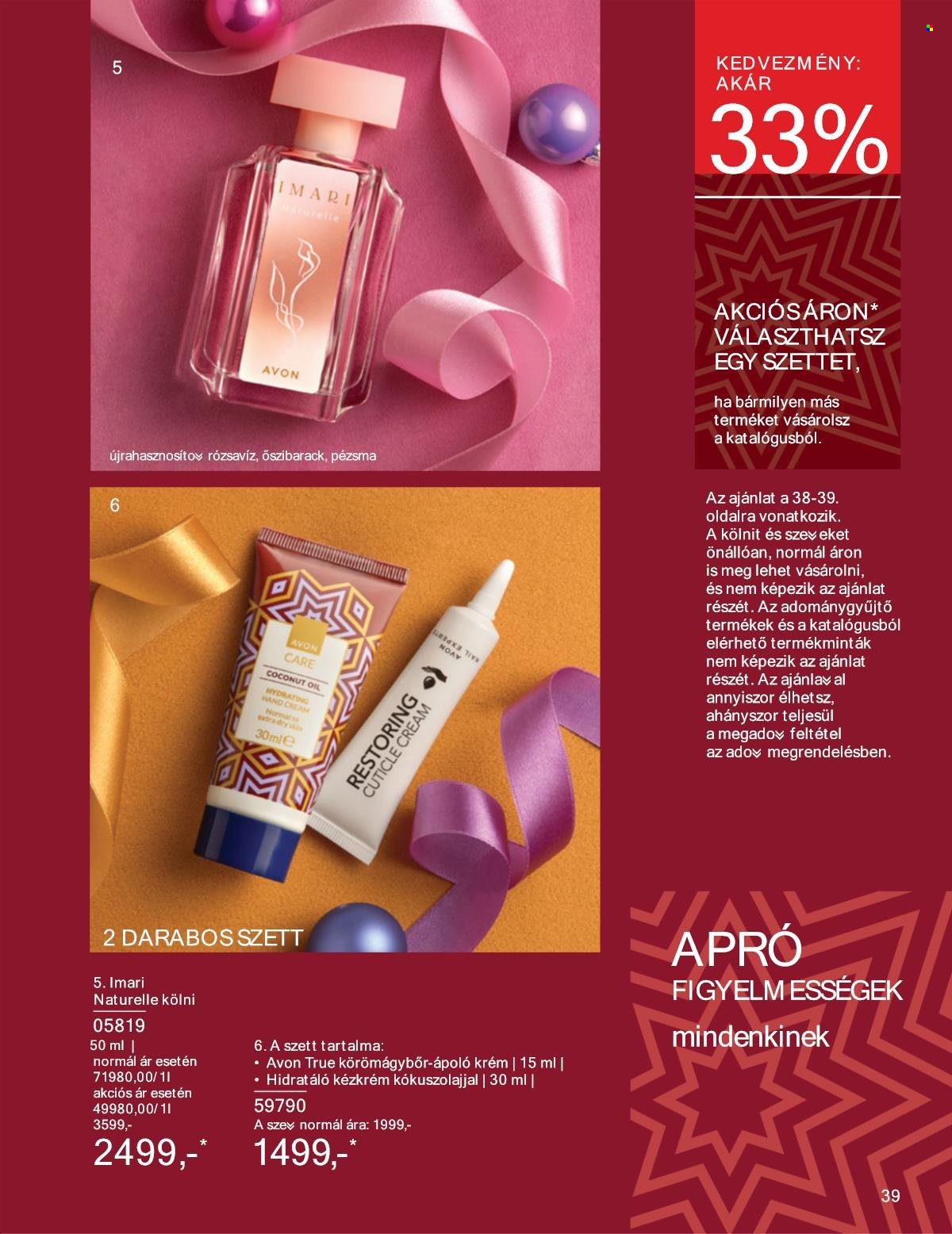Avon akciós újságok - 2024.11.01 - 2024.11.30. Oldal 39