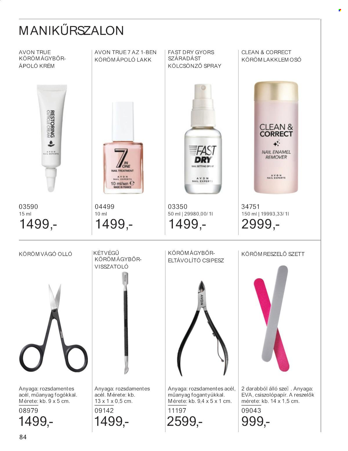 Avon akciós újságok - 2024.11.01 - 2024.11.30. Oldal 84