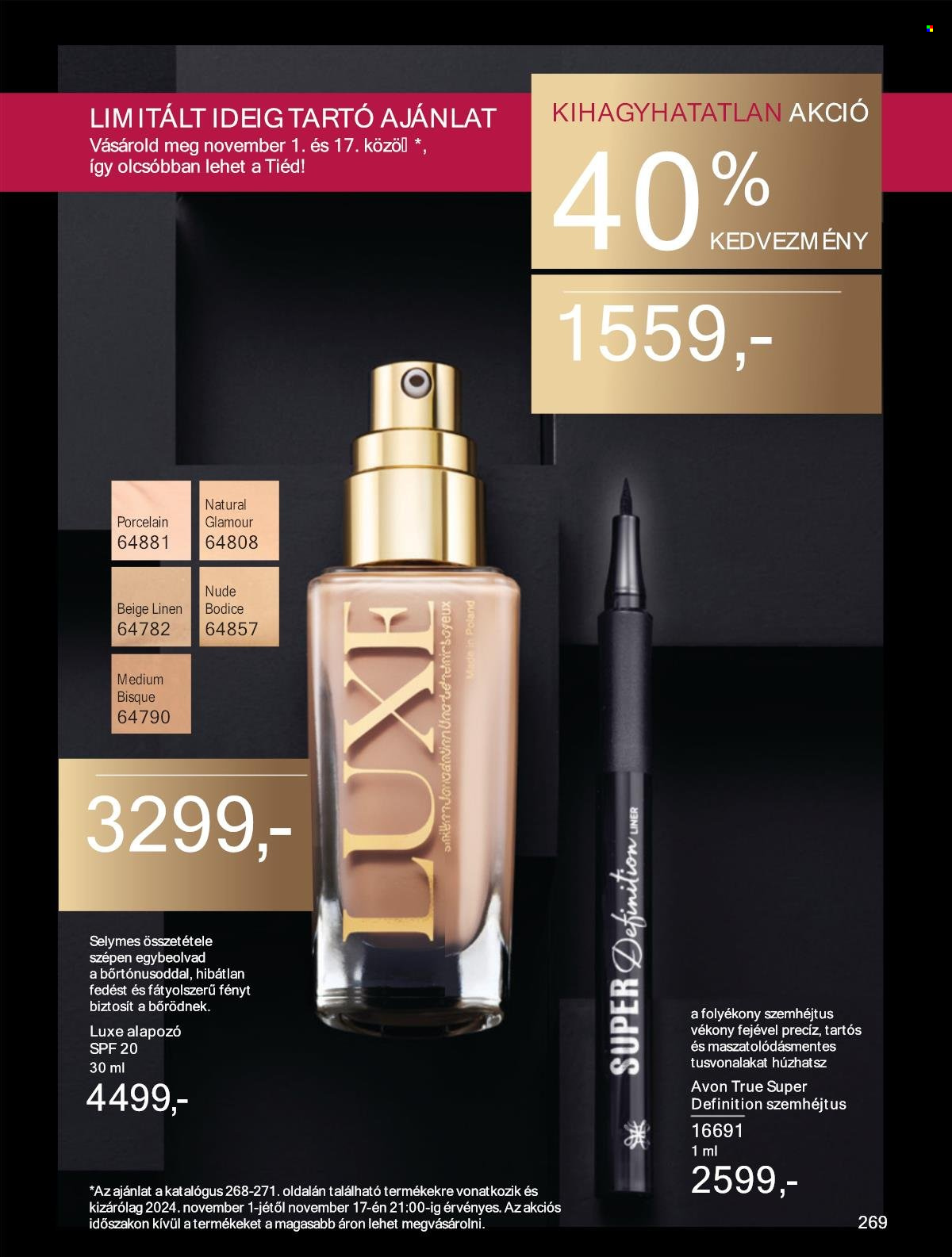 Avon akciós újságok - 2024.11.01 - 2024.11.30. Oldal 269