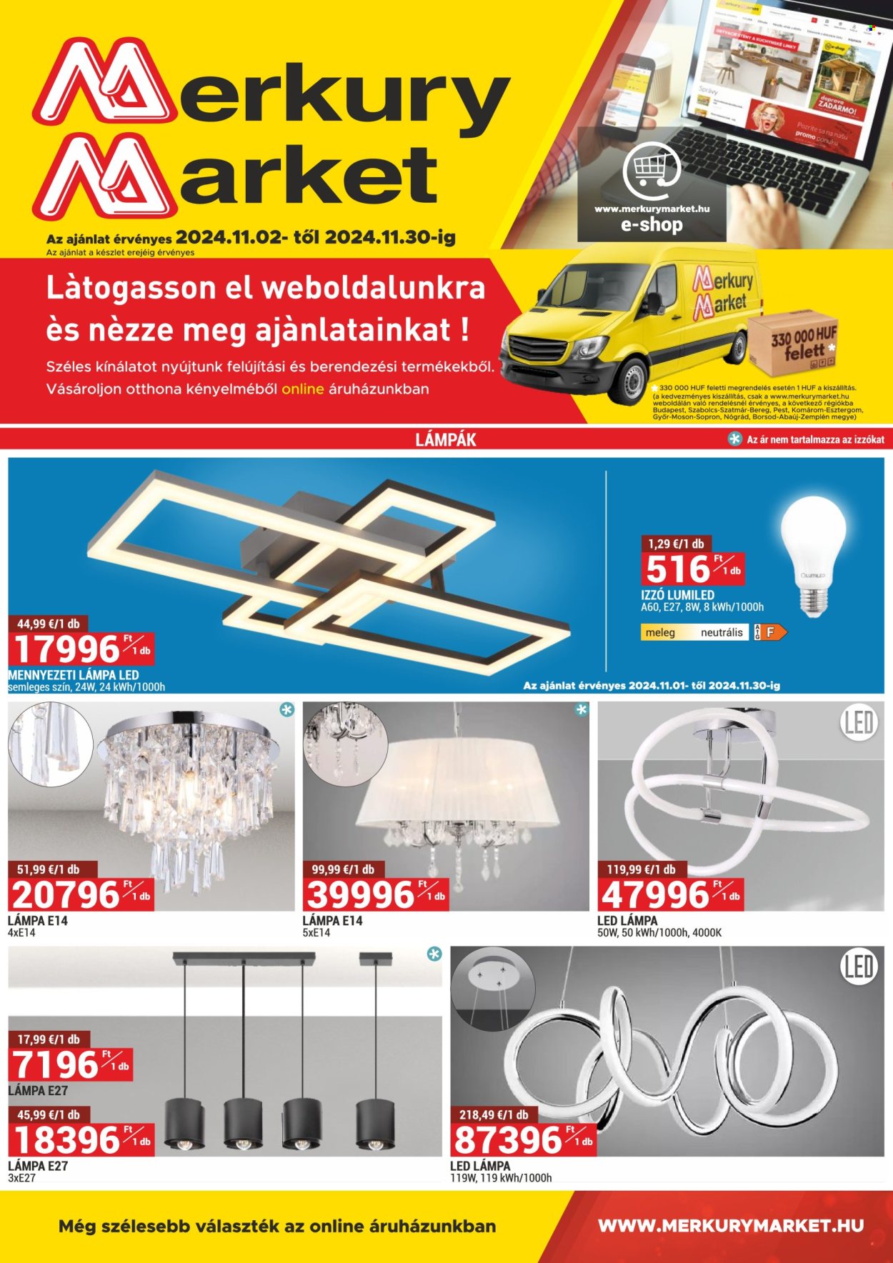 Merkury Market akciós újságok - 2024.11.02 - 2024.11.30. Oldal 1