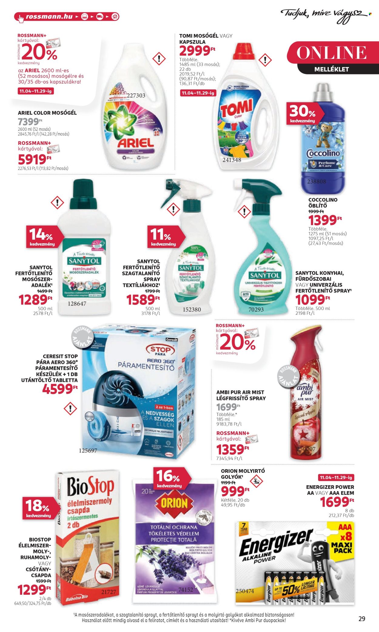 Rossmann akciós újságok - 2024.11.04 - 2024.11.15. Oldal 31
