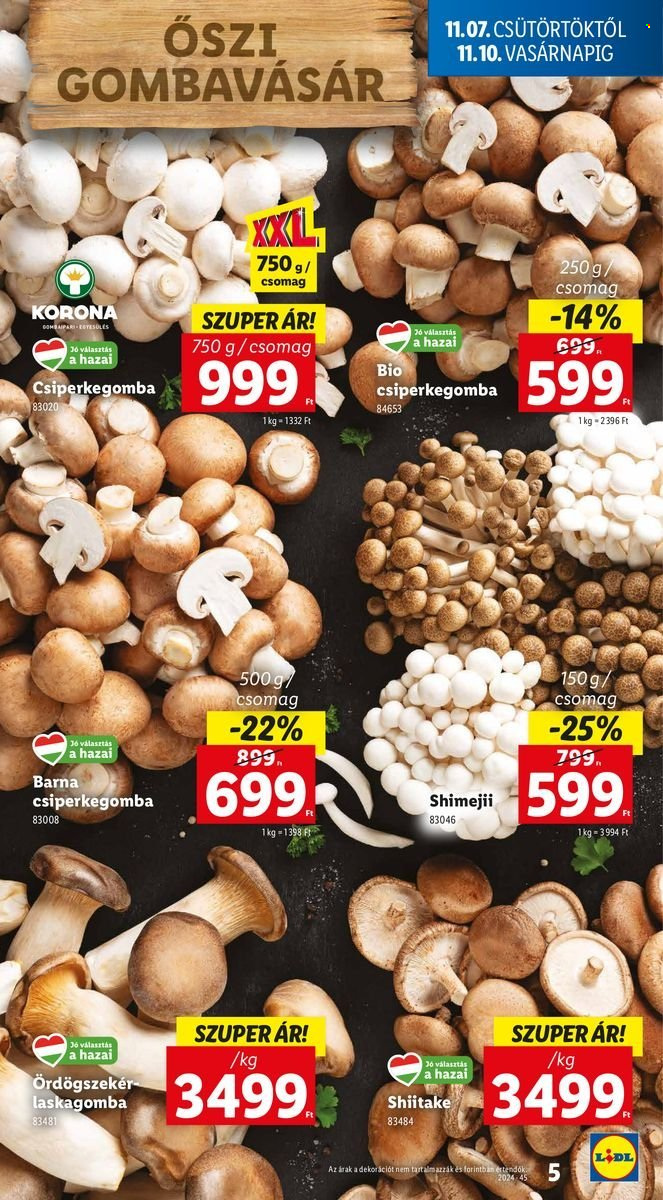 Lidl akciós újságok - 2024.11.07 - 2024.11.13. Oldal 5