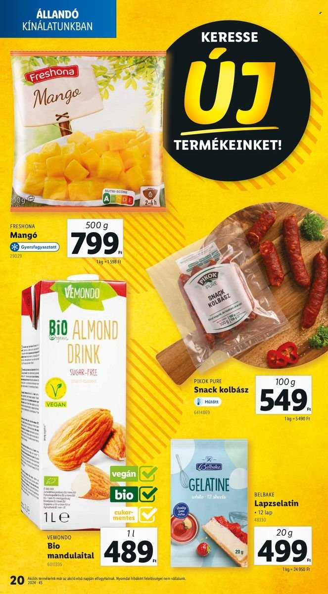 Lidl akciós újságok - 2024.11.07 - 2024.11.13. Oldal 20
