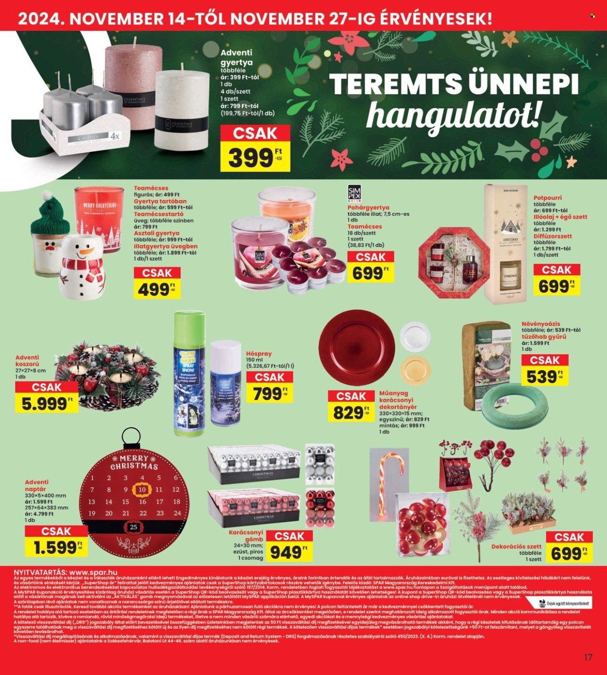 INTERSPAR akciós újságok - 2024.11.14 - 2024.11.20. Oldal 17