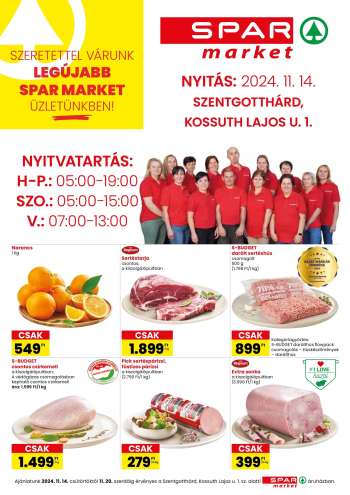 Újság SPAR market - 2024.11.14 - 2024.11.20.