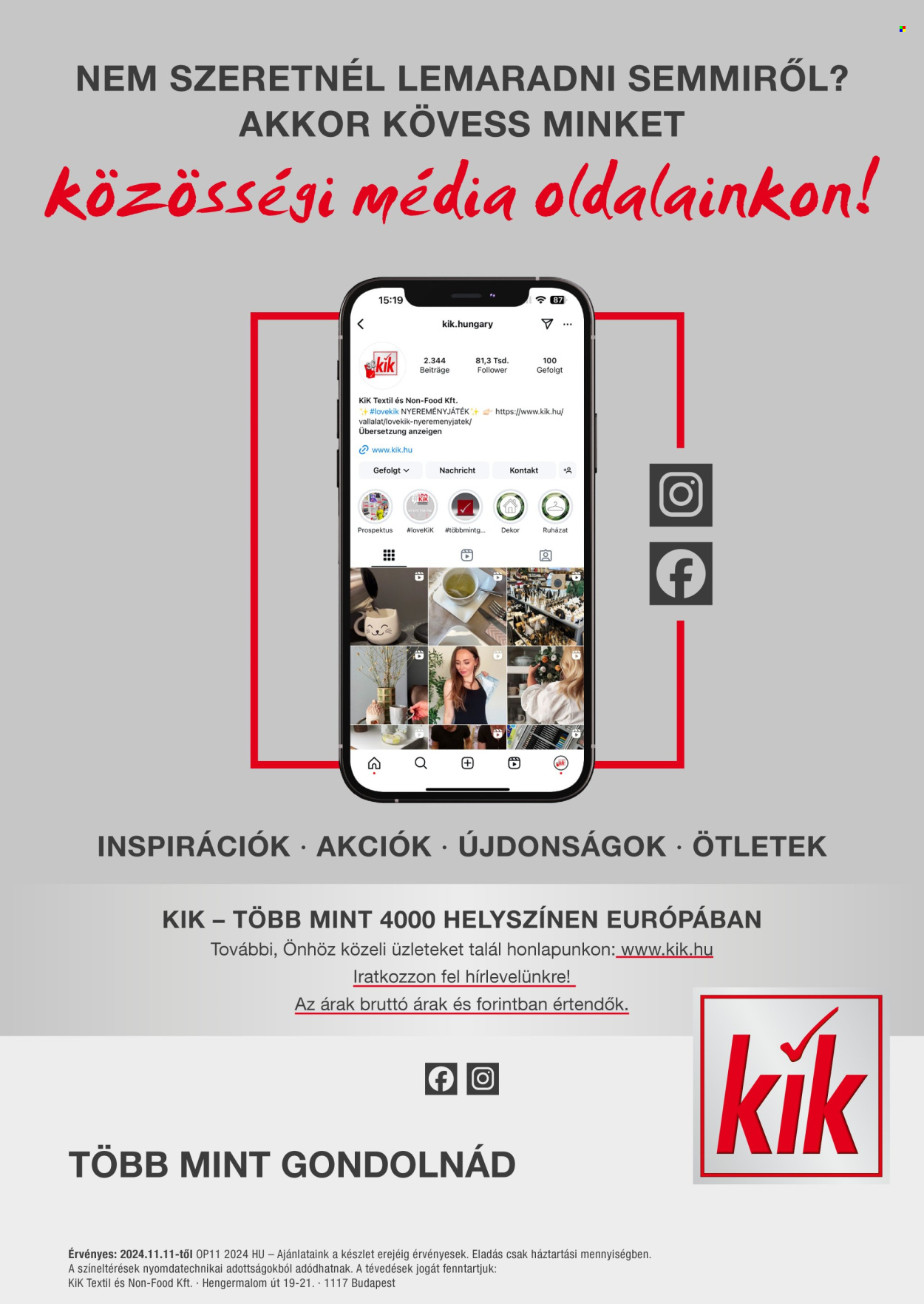 Kik akciós újságok - 2024.11.11 - 2024.11.17. Oldal 26