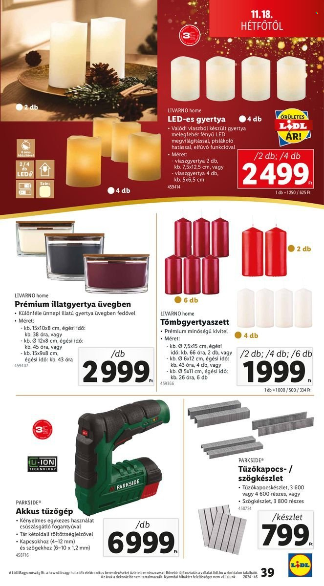 Lidl akciós újságok - 2024.11.14 - 2024.11.20. Oldal 39