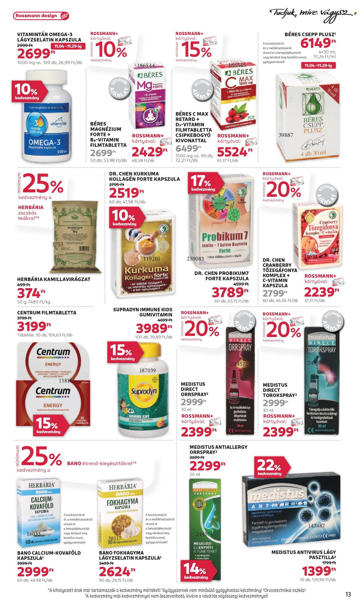 Rossmann akciós újságok - 2024.11.18 - 2024.11.29. Oldal 13