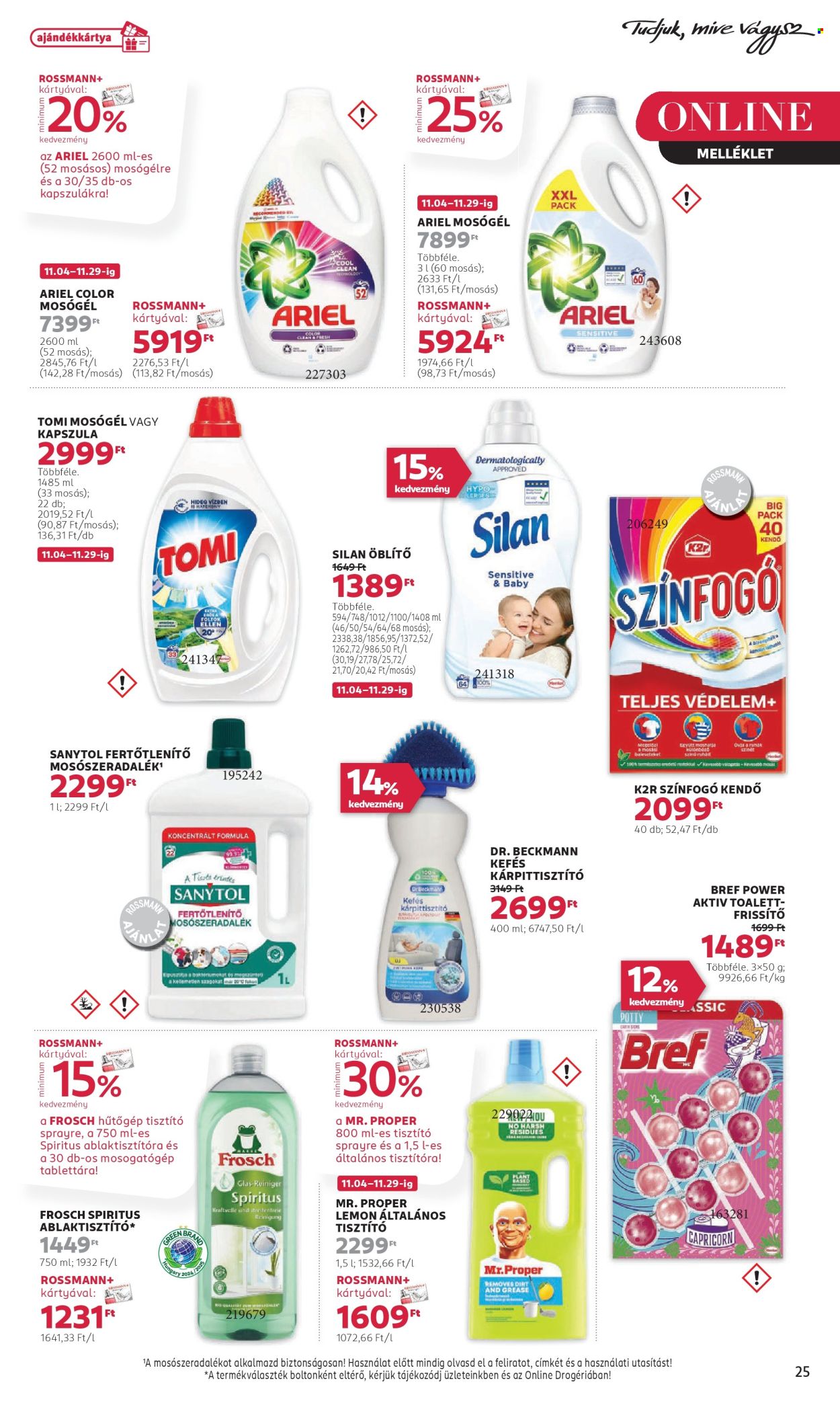 Rossmann akciós újságok - 2024.11.18 - 2024.11.29. Oldal 27