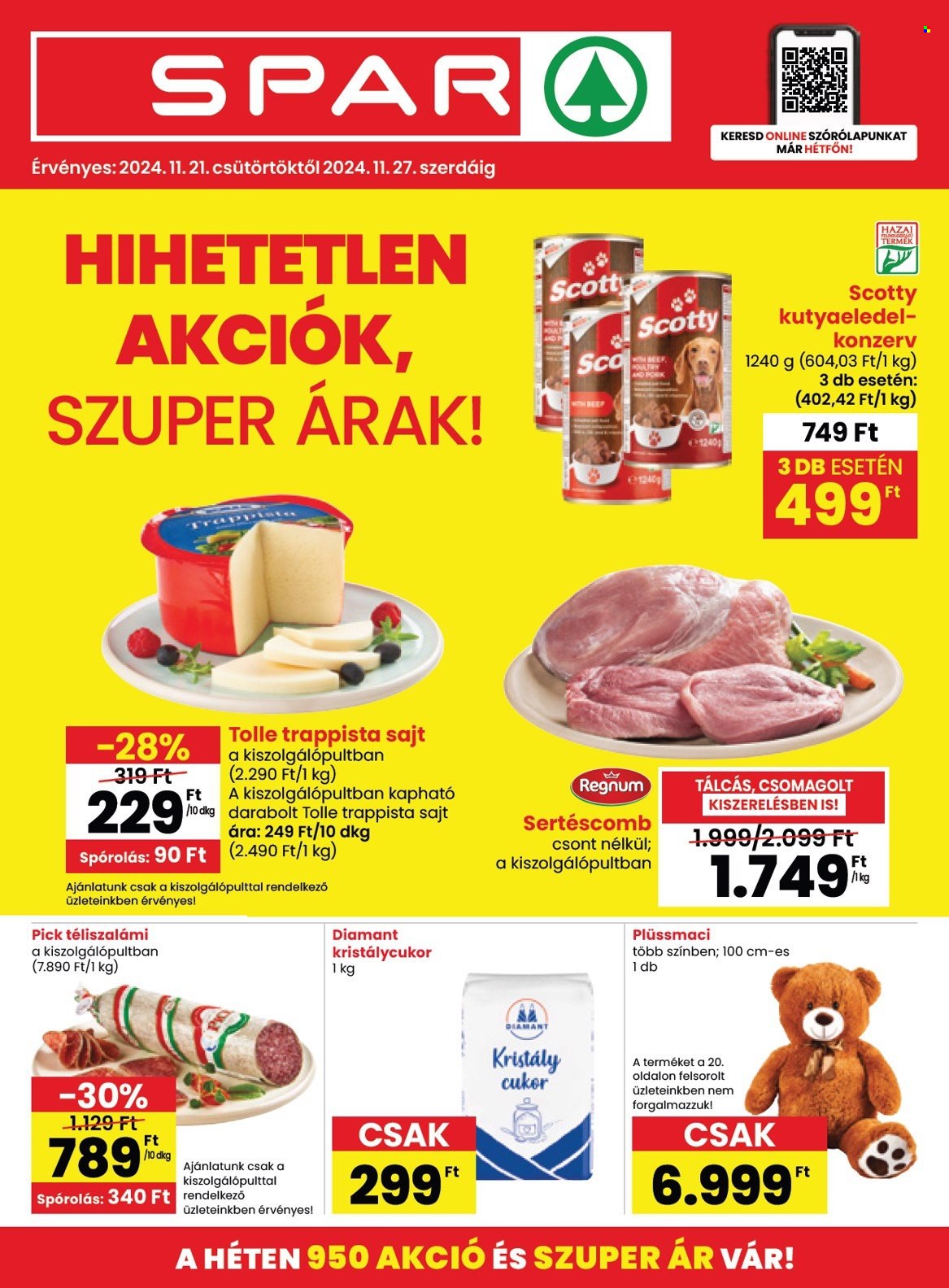 SPAR akciós újságok - 2024.11.21 - 2024.11.27. Oldal 1