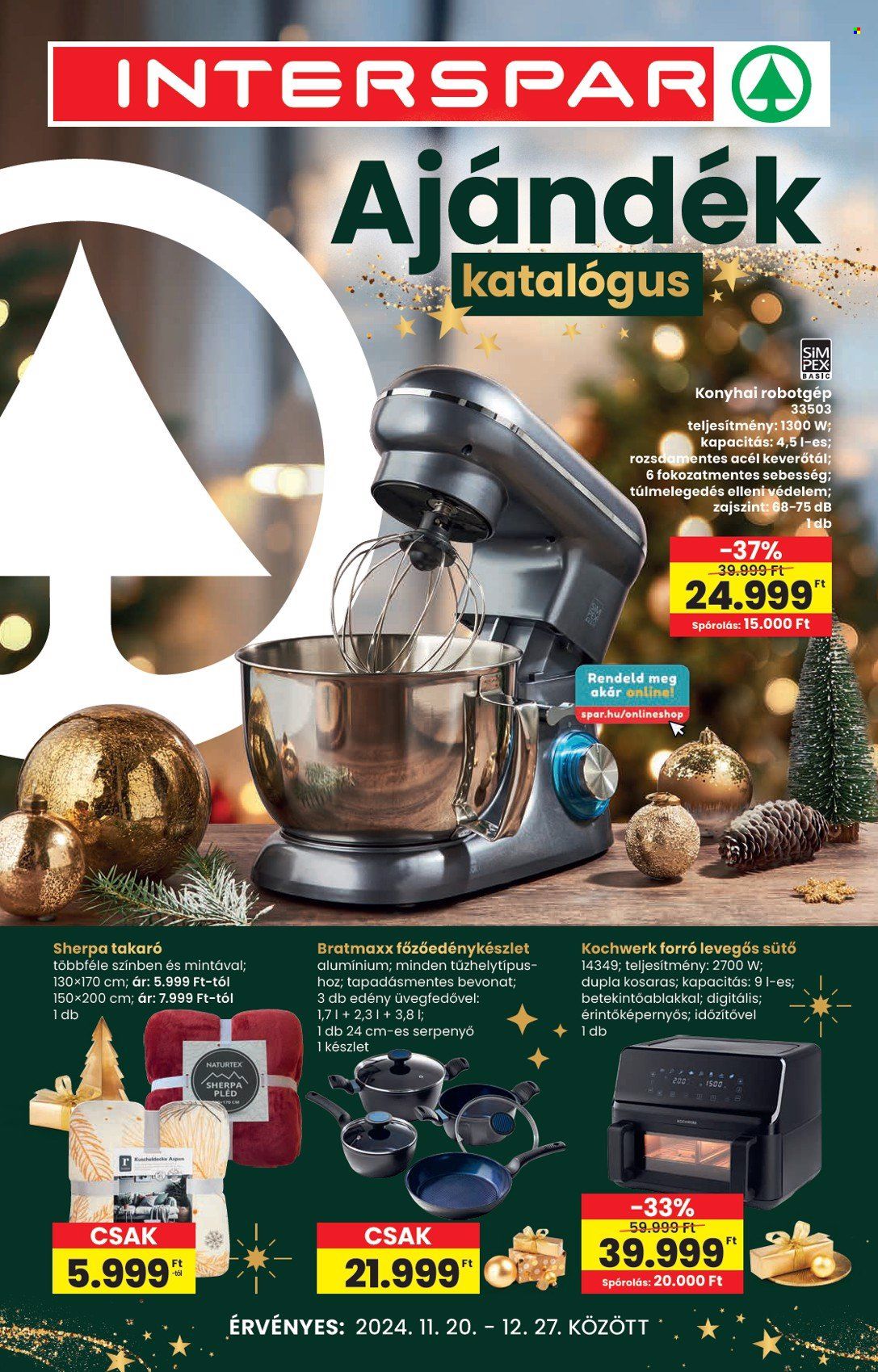 INTERSPAR akciós újságok - 2024.11.20 - 2024.12.27. Oldal 1