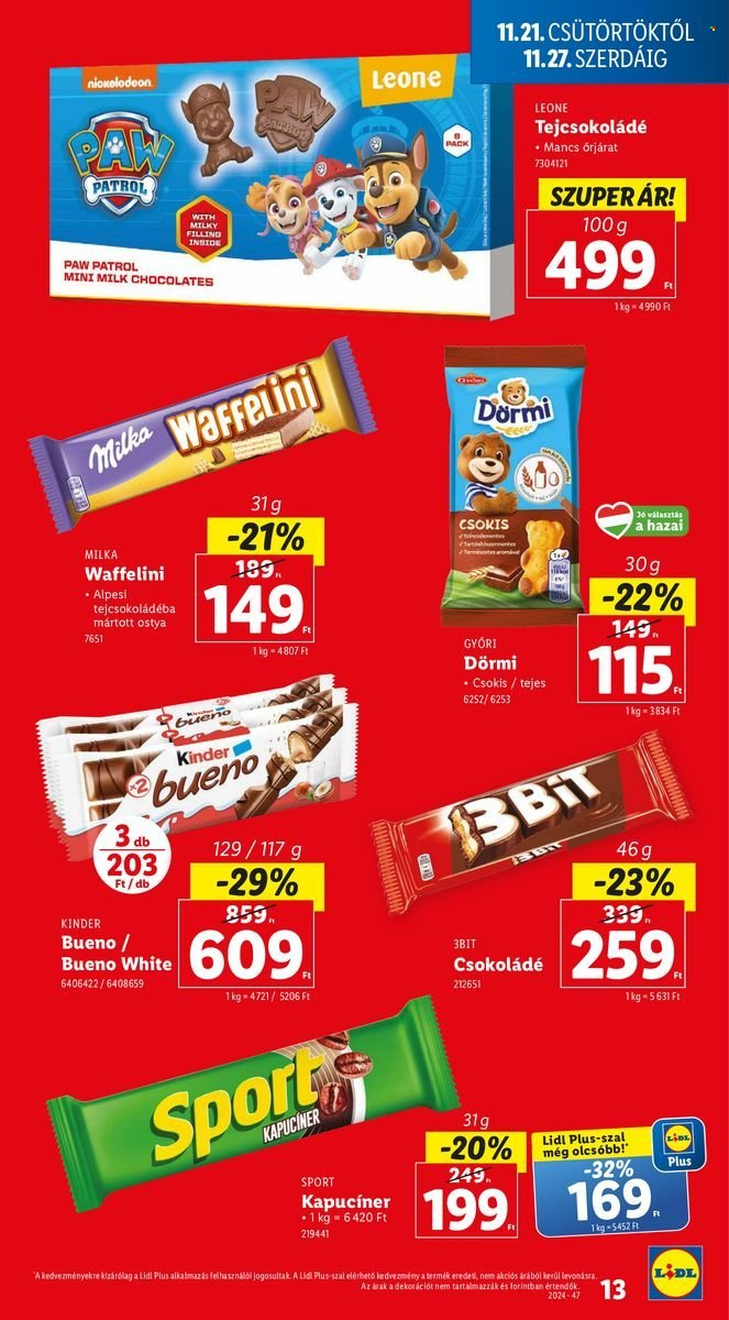 Lidl akciós újságok - 2024.11.21 - 2024.11.27. Oldal 13