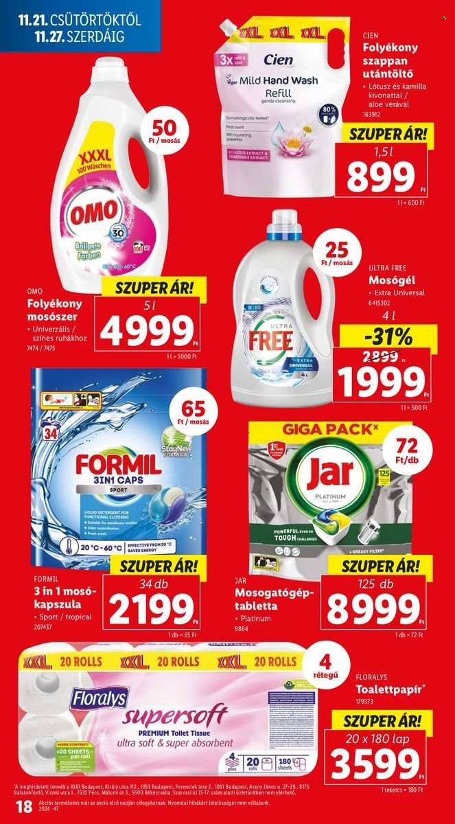 Lidl akciós újságok - 2024.11.21 - 2024.11.27. Oldal 18
