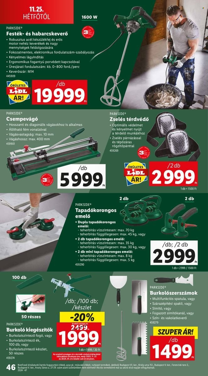 Lidl akciós újságok - 2024.11.21 - 2024.11.27. Oldal 46