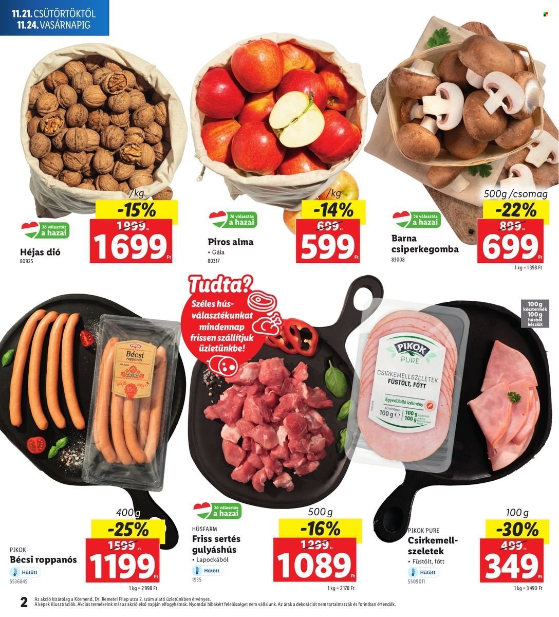 Lidl akciós újságok - 2024.11.21 - 2024.11.24. Oldal 2
