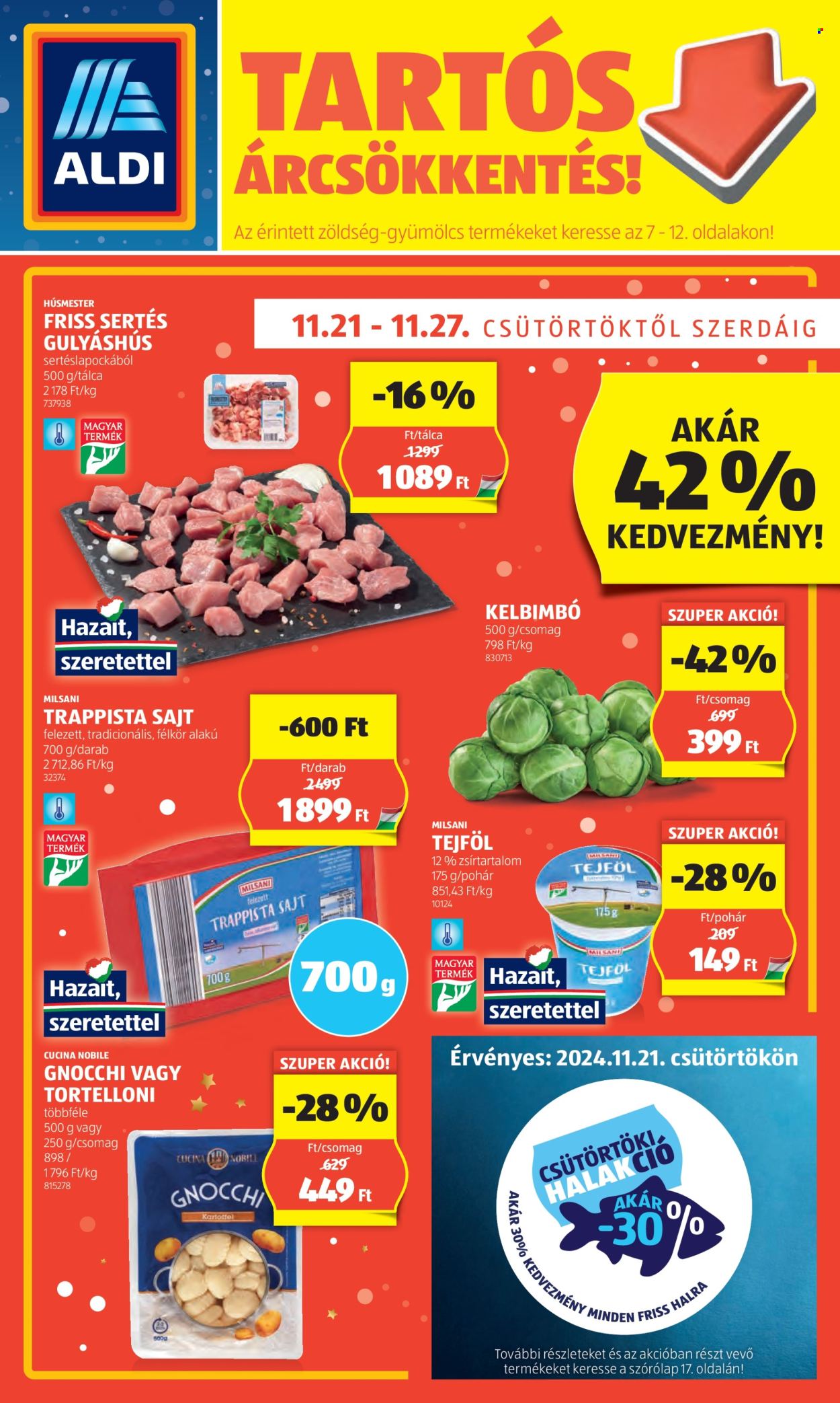 Aldi akciós újságok - 2024.11.21 - 2024.11.27. Oldal 1
