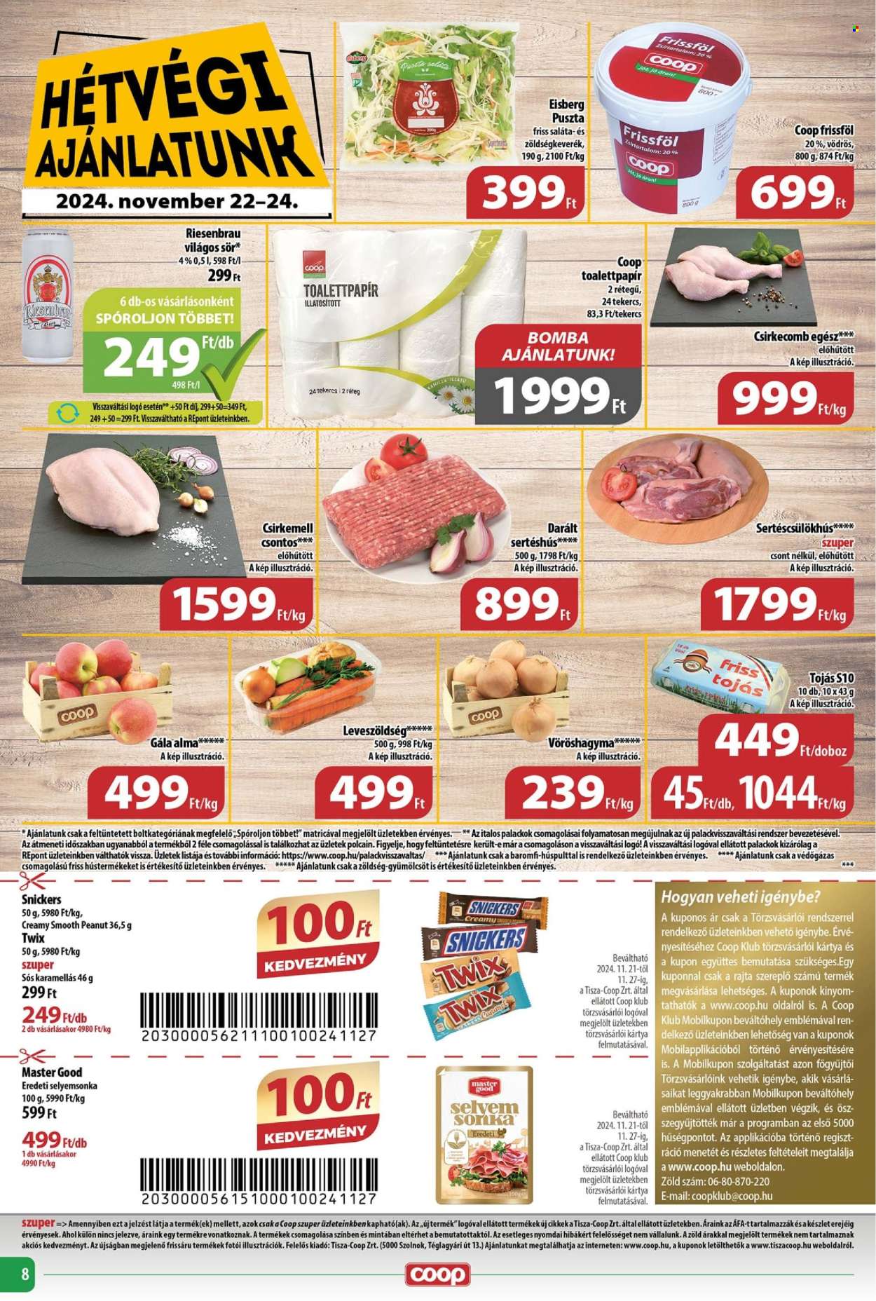 Coop akciós újságok - 2024.11.21 - 2024.11.27. Oldal 8