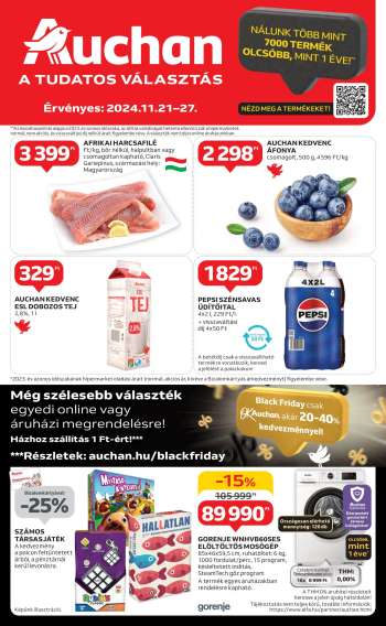 Újság Auchan - 2024.11.21 - 2024.11.27.