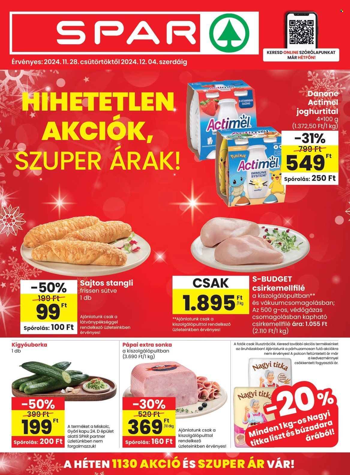 SPAR akciós újságok - 2024.11.28 - 2024.12.04. Oldal 1