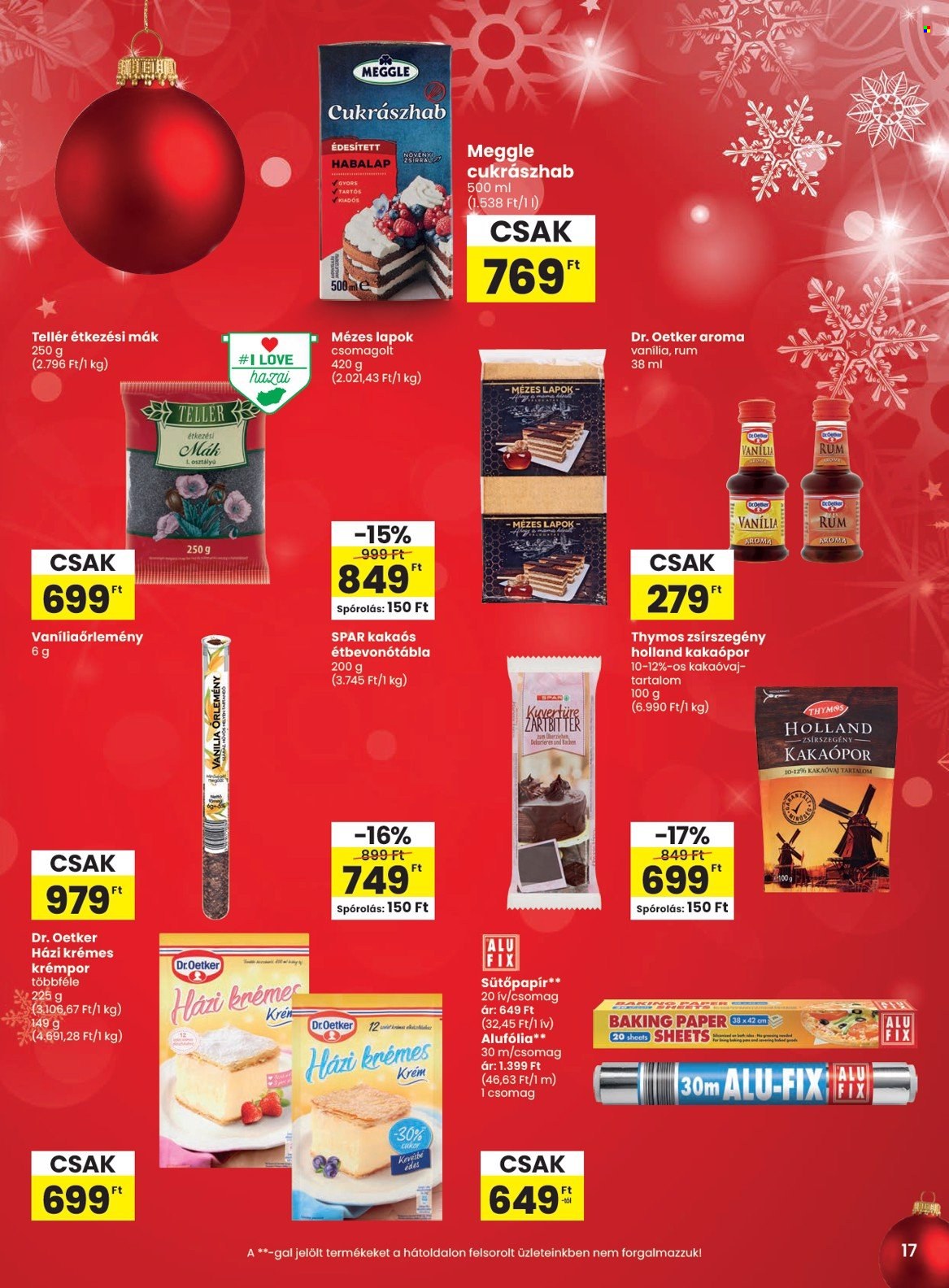 SPAR akciós újságok - 2024.11.28 - 2024.12.04. Oldal 17