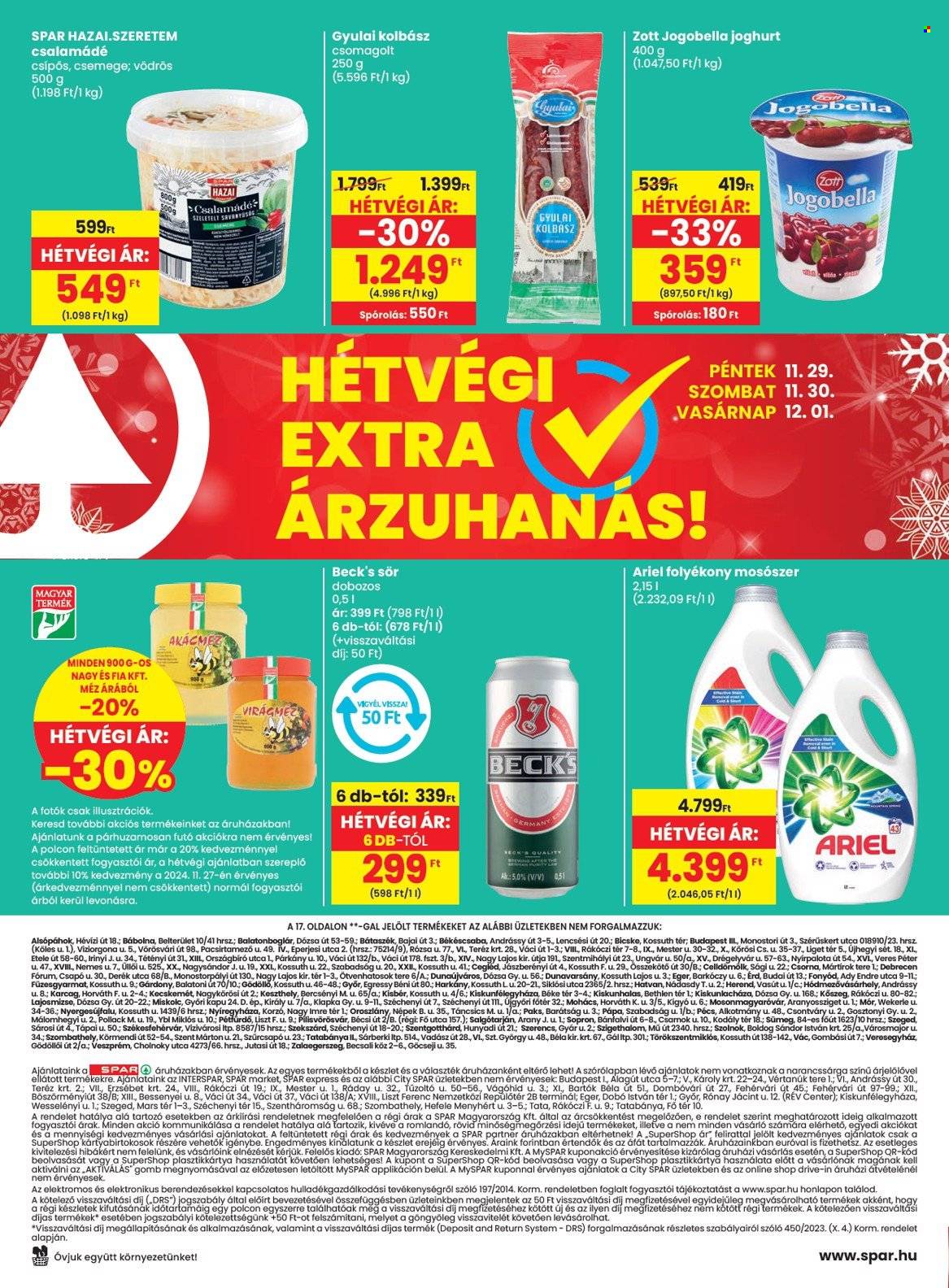 SPAR akciós újságok - 2024.11.28 - 2024.12.04. Oldal 28