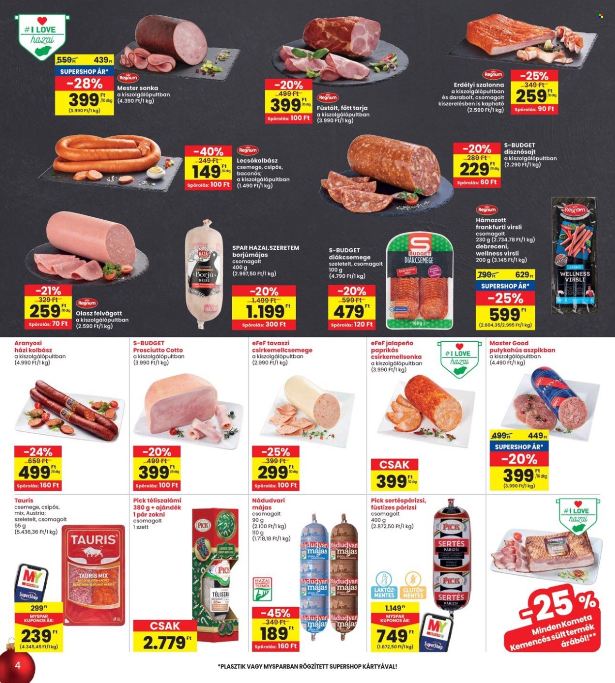 INTERSPAR akciós újságok - 2024.11.28 - 2024.12.04. Oldal 4