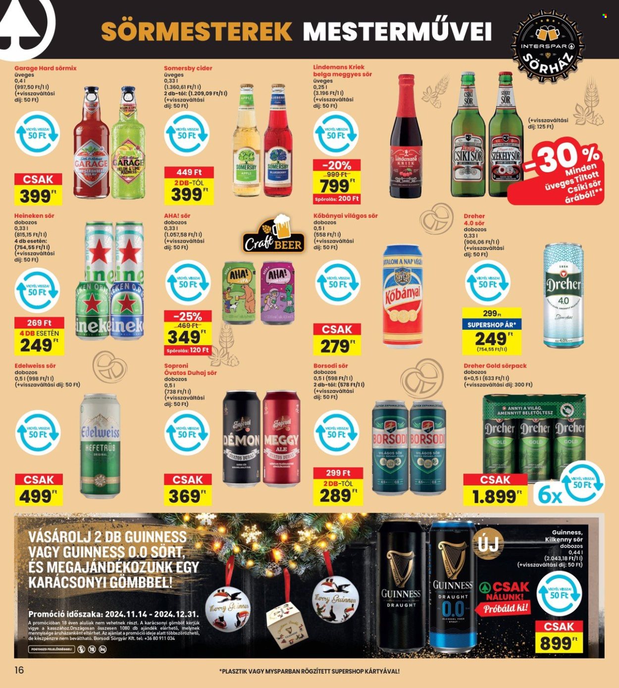 INTERSPAR akciós újságok - 2024.11.28 - 2024.12.04. Oldal 16