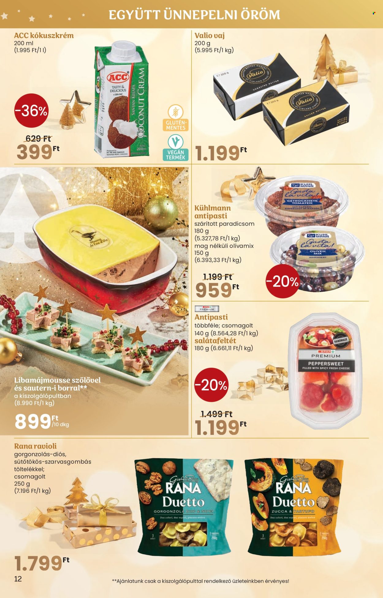 SPAR akciós újságok - 2024.11.27 - 2024.12.27. Oldal 12