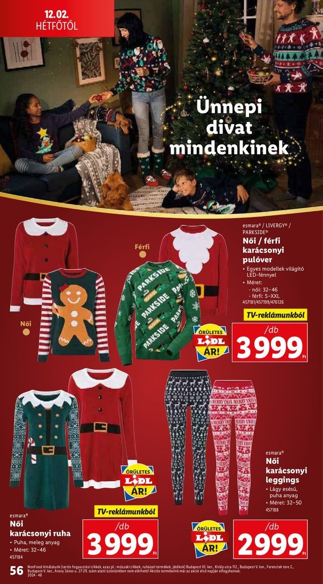 Lidl akciós újságok - 2024.11.28 - 2024.12.04. Oldal 56