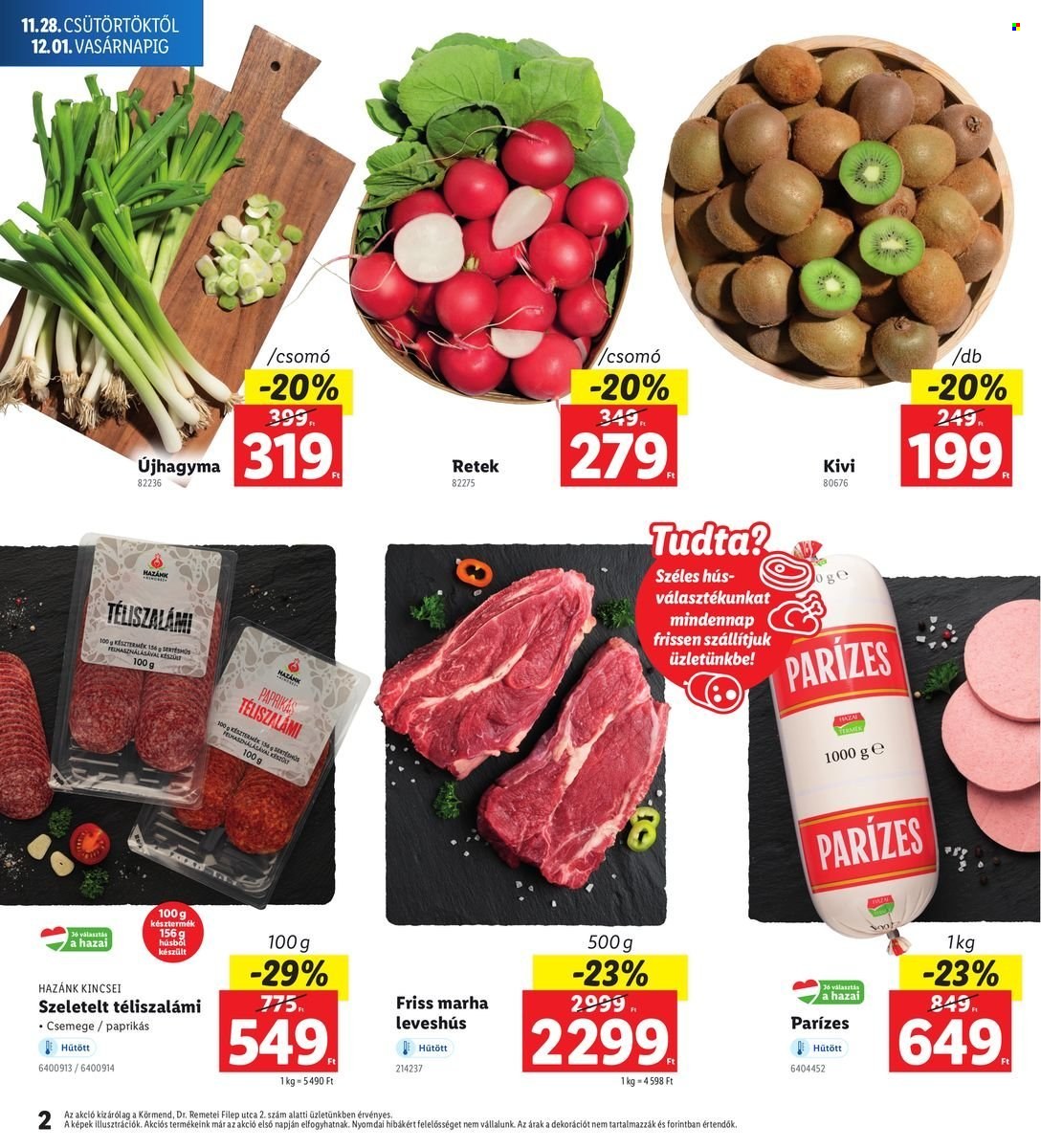 Lidl akciós újságok - 2024.11.28 - 2024.12.01. Oldal 2