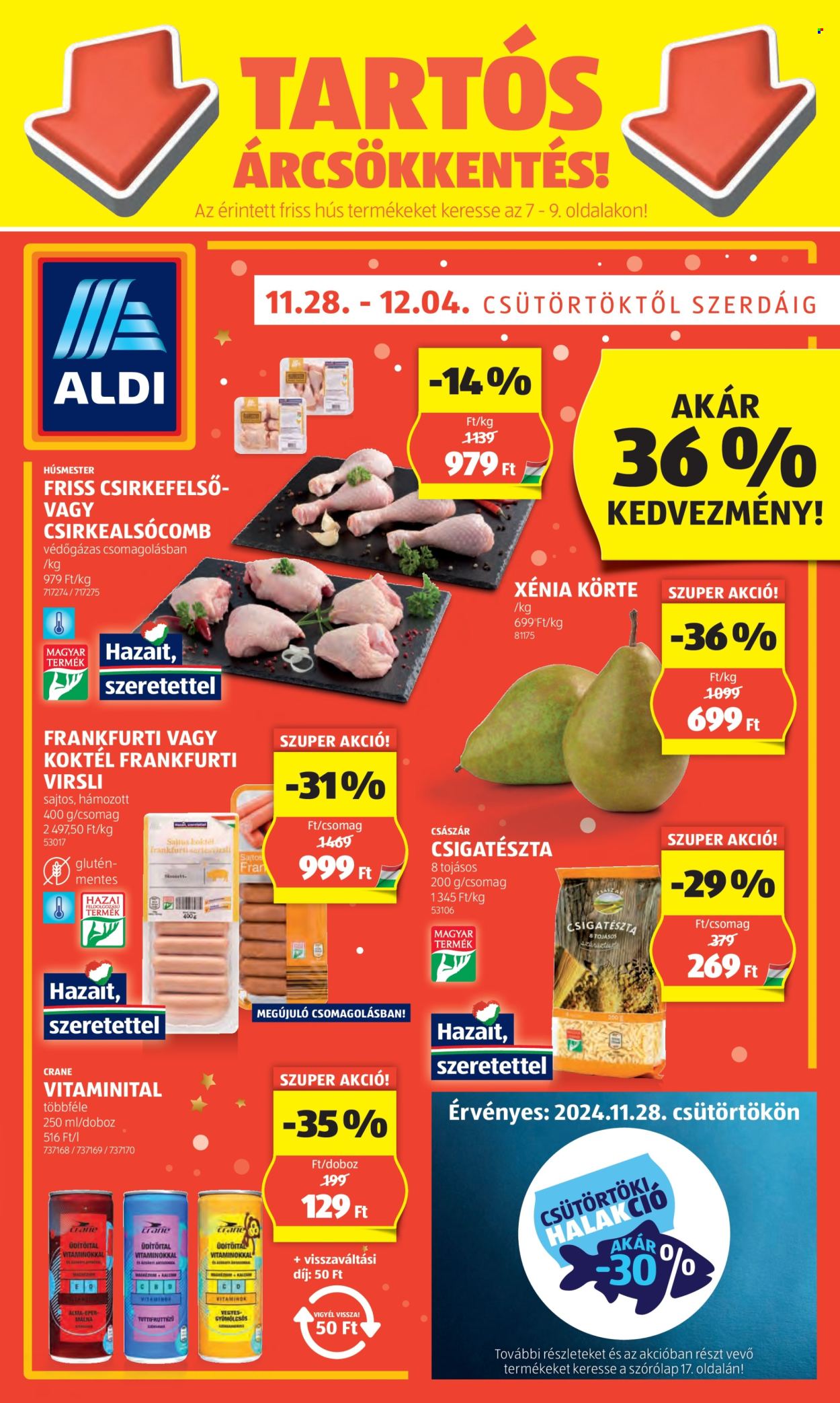 Aldi akciós újságok - 2024.11.28 - 2024.12.04. Oldal 1