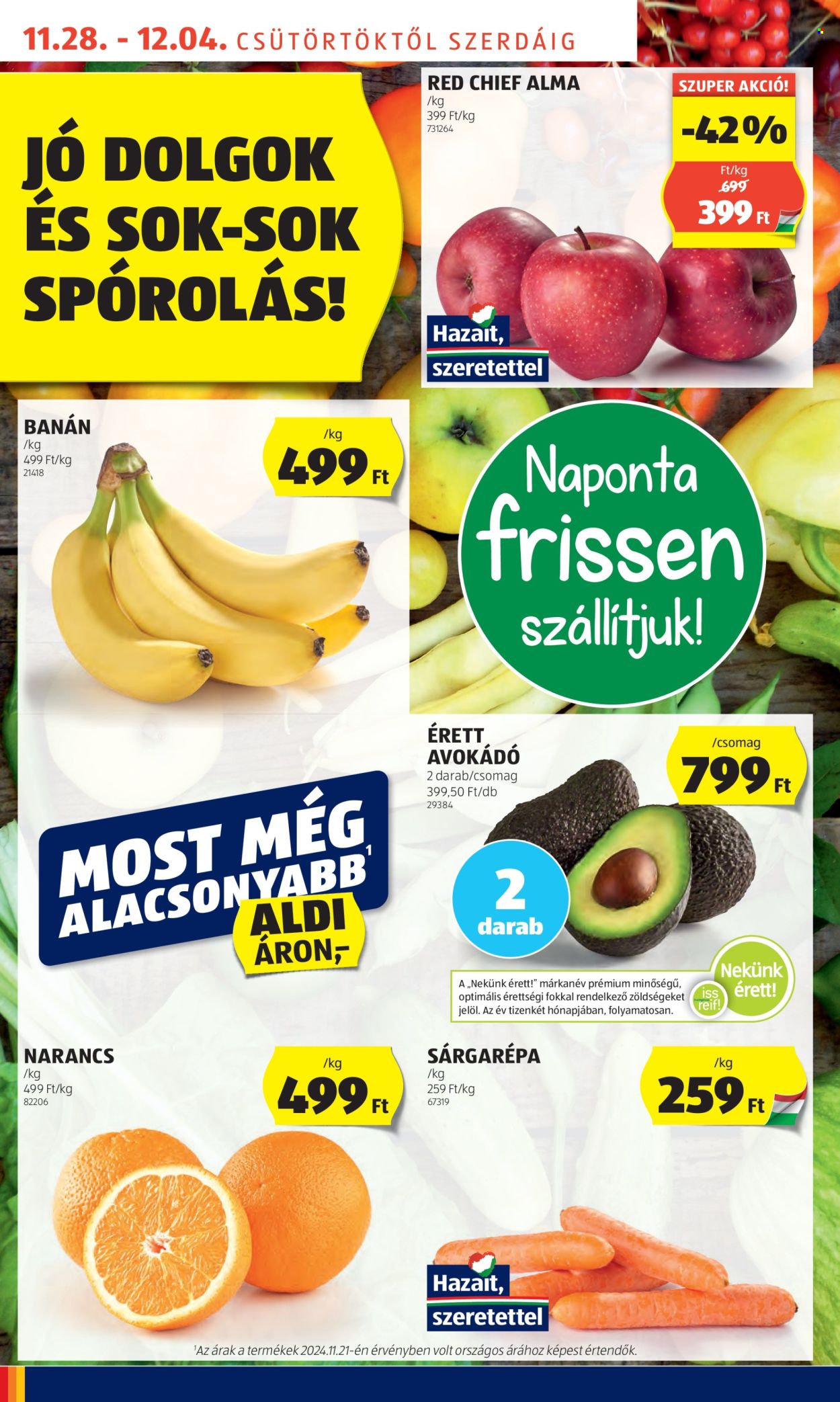 Aldi akciós újságok - 2024.11.28 - 2024.12.04. Oldal 4