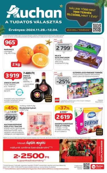 Újság Auchan - 2024.11.28 - 2024.12.04.