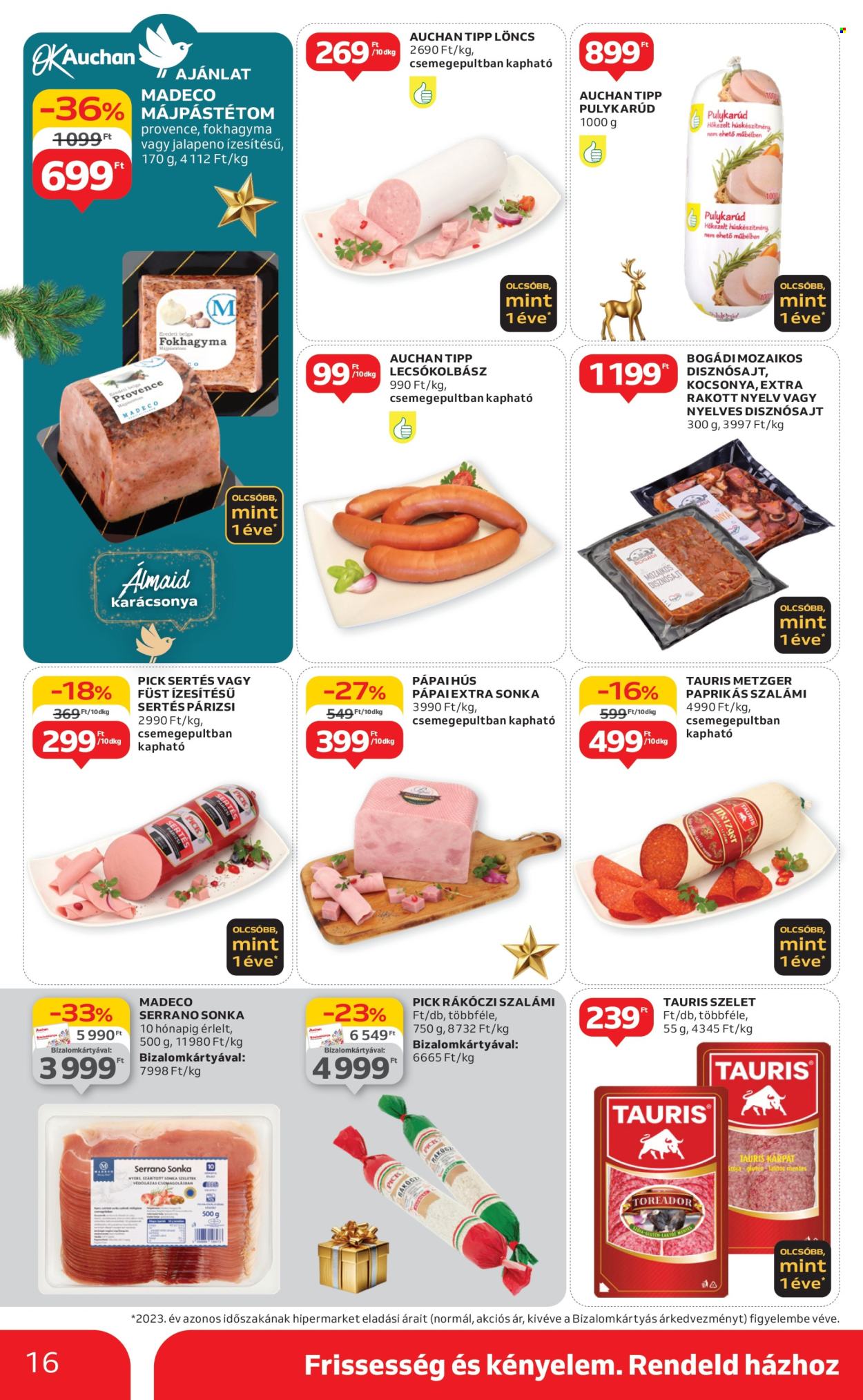 Auchan akciós újságok - 2024.11.28 - 2024.12.04. Oldal 16
