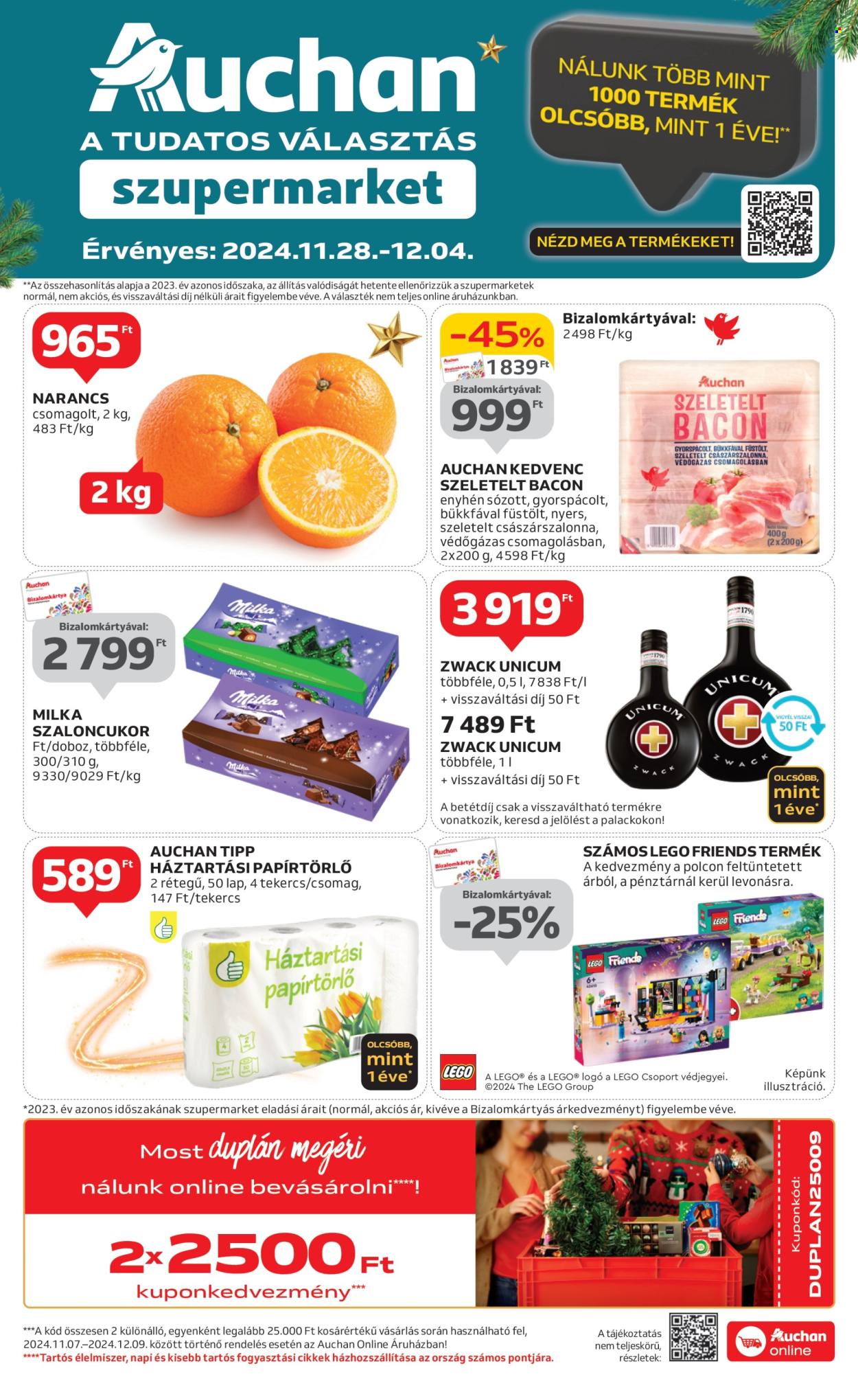 Auchan akciós újságok - 2024.11.28 - 2024.12.04. Oldal 1