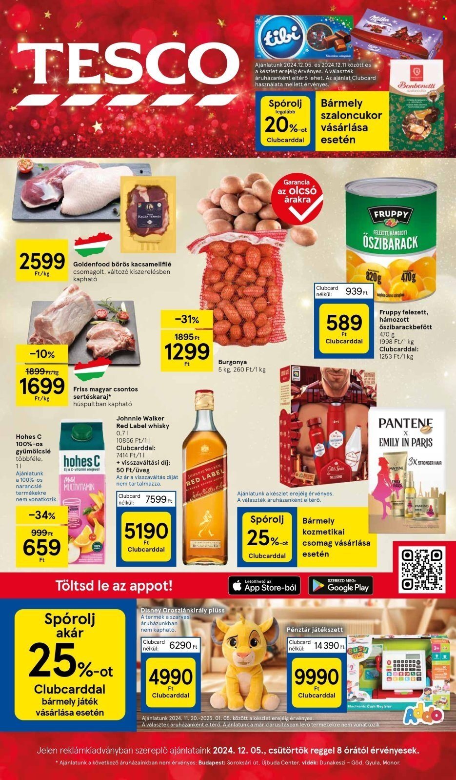 TESCO akciós újságok - 2024.12.05 - 2024.12.11. Oldal 1