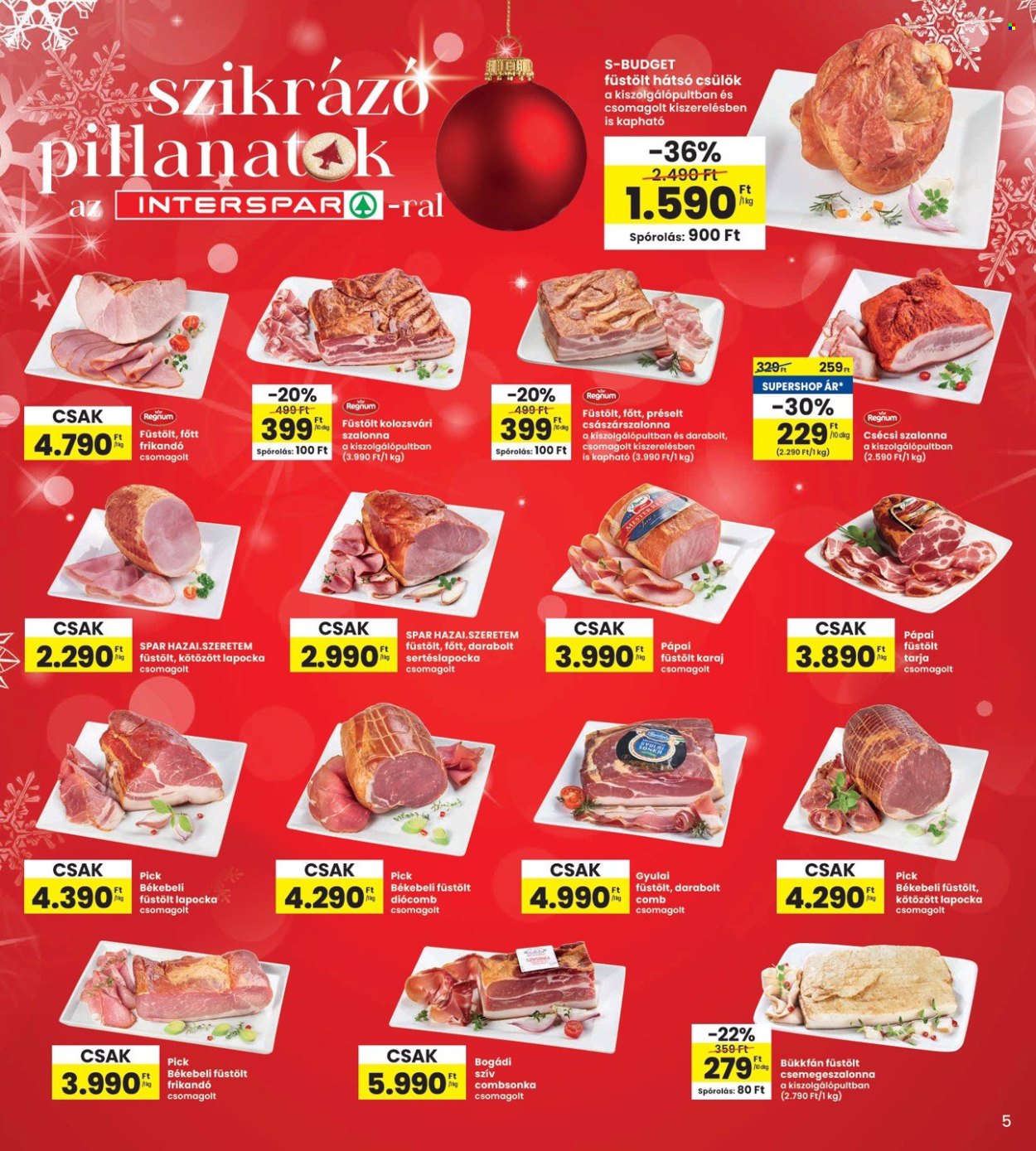 INTERSPAR akciós újságok - 2024.12.05 - 2024.12.11. Oldal 5