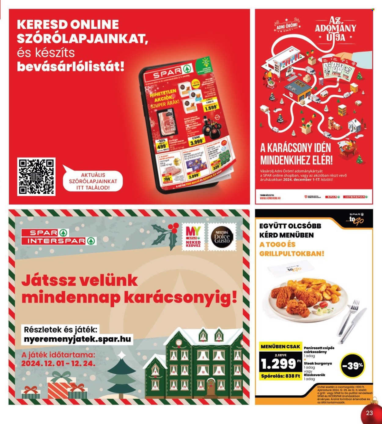 INTERSPAR akciós újságok - 2024.12.05 - 2024.12.11. Oldal 23