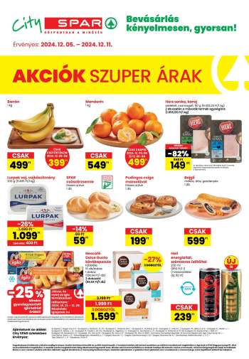 Újság City SPAR - 2024.12.05 - 2024.12.11.