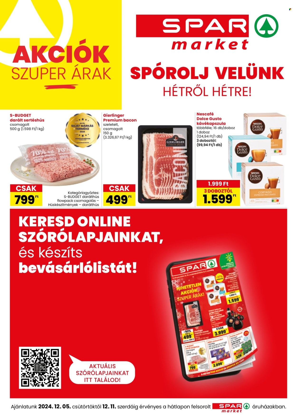 SPAR market akciós újságok - 2024.12.05 - 2024.12.11. Oldal 1