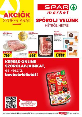 Újság SPAR market - 2024.12.05 - 2024.12.11.