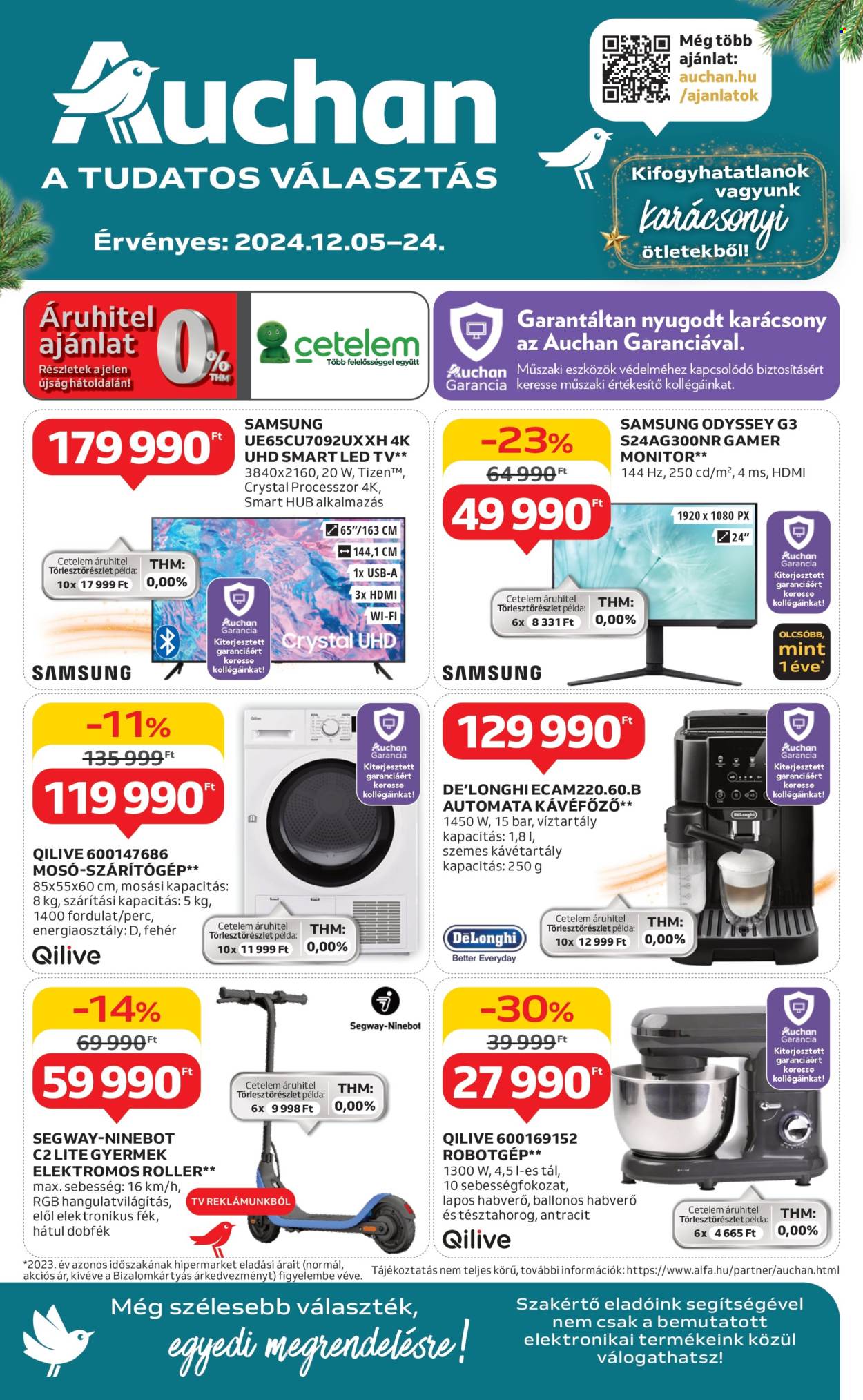 Auchan akciós újságok - 2024.12.05 - 2024.12.24. Oldal 1
