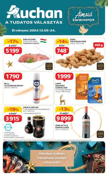 Újság Auchan - 2024.12.05 - 2024.12.24.