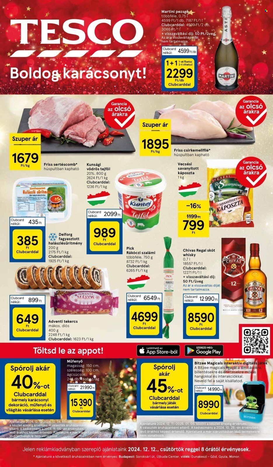 TESCO akciós újságok - 2024.12.12 - 2024.12.18. Oldal 1