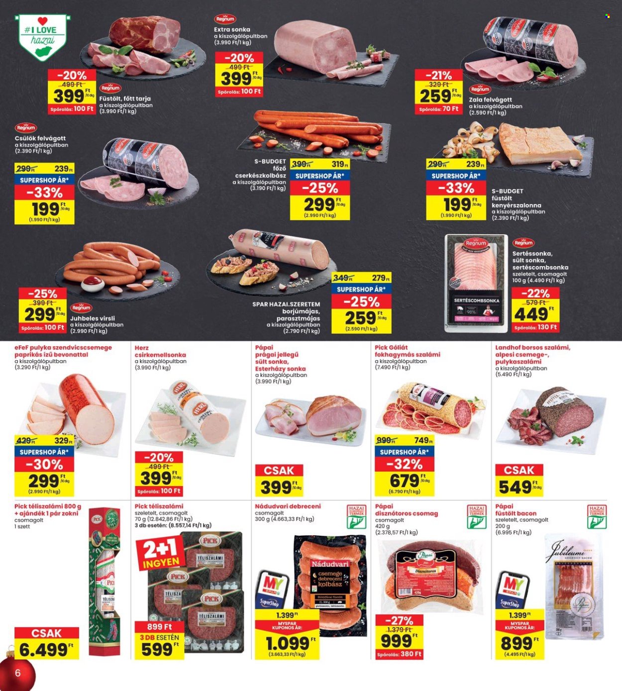 INTERSPAR akciós újságok - 2024.12.12 - 2024.12.18. Oldal 6