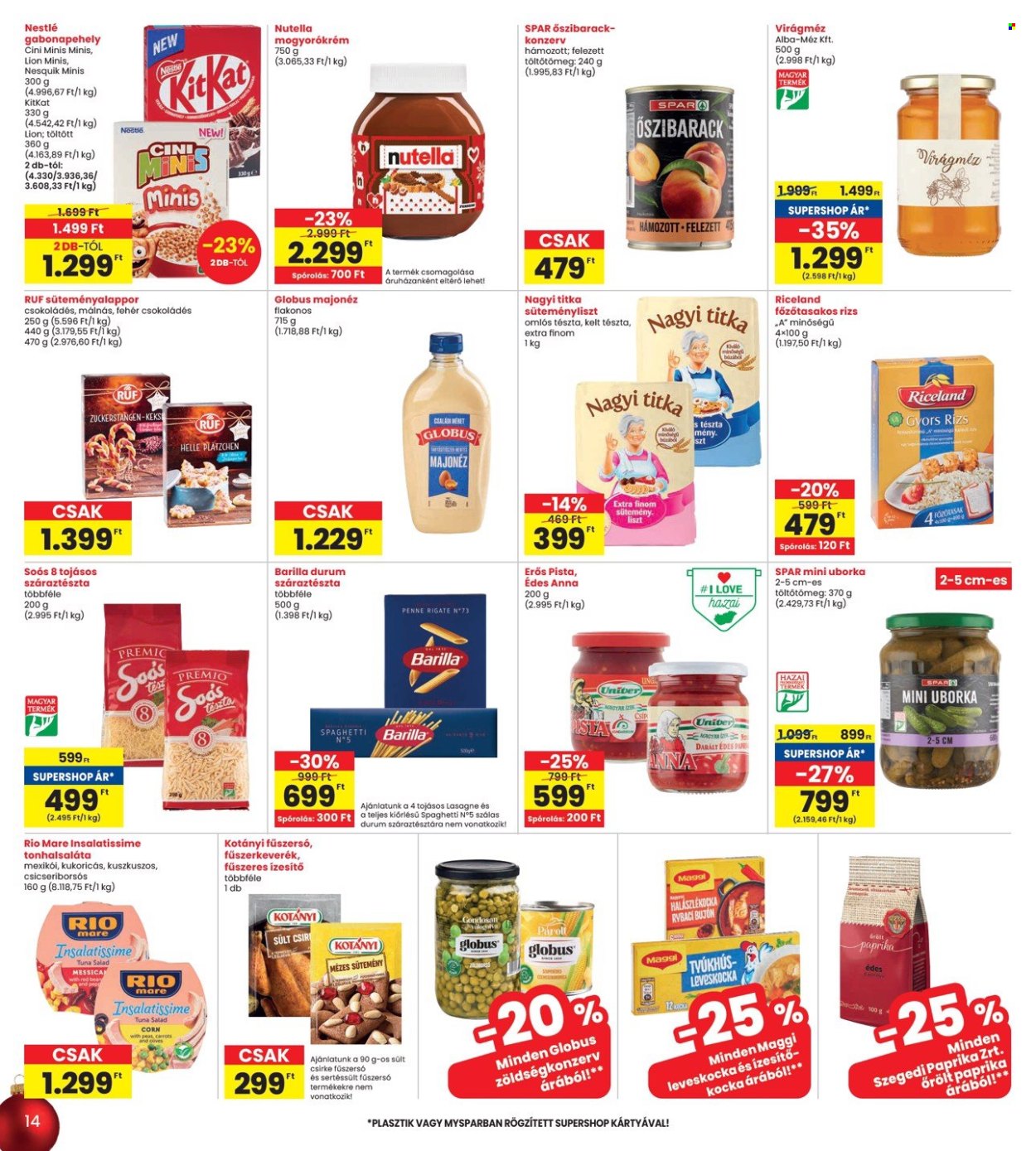 INTERSPAR akciós újságok - 2024.12.12 - 2024.12.18. Oldal 14