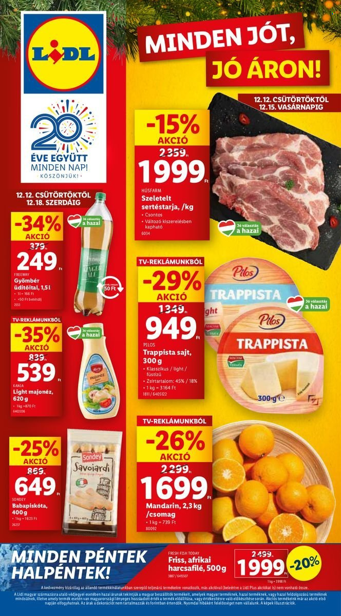 Lidl akciós újságok - 2024.12.12 - 2024.12.18. Oldal 1