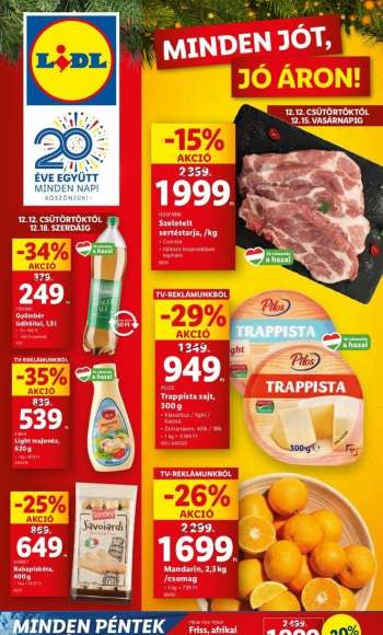 Újság Lidl - 2024.12.12 - 2024.12.18.